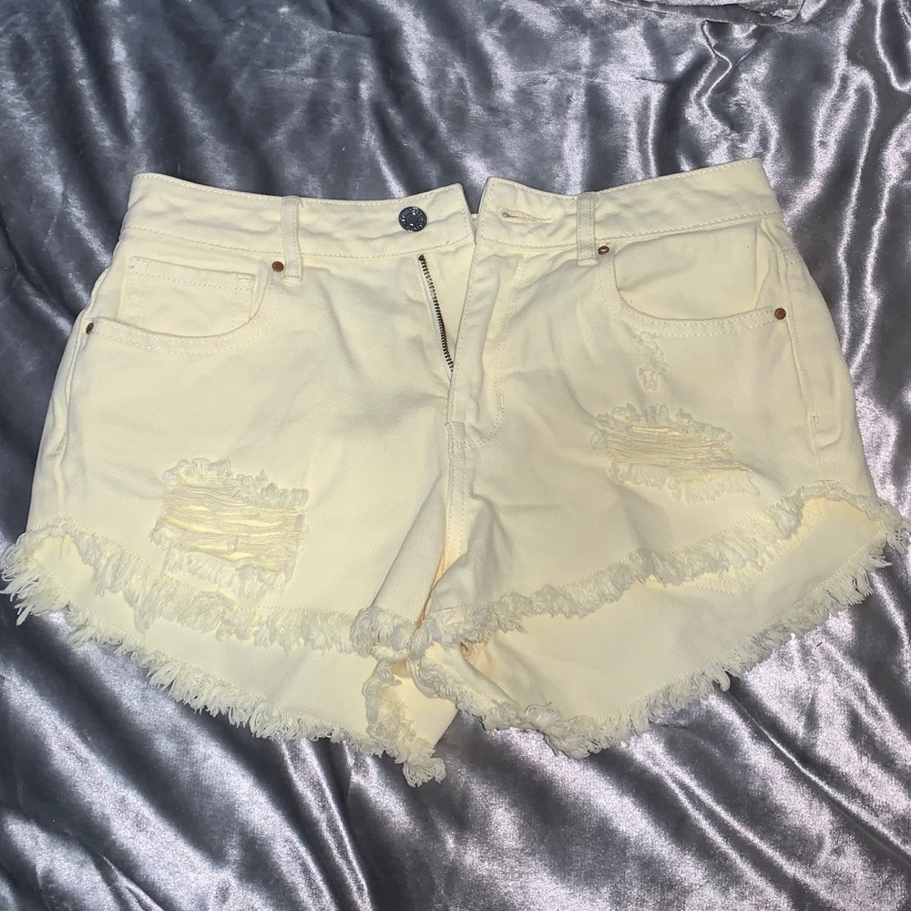 PacSun Yellow High Rise Festival Shorts
